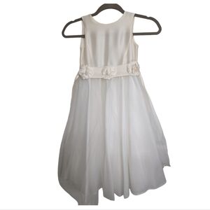 US ANGELS Vintage Dress White Flower Girl/ Communion/ Holiday/Easter Girls Sz 5